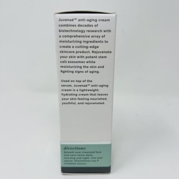 Juvenae Skincare Anti Aging Cream Moisturizer Wrinkles Sunspot Tightness New $60 - Picture 3 of 7